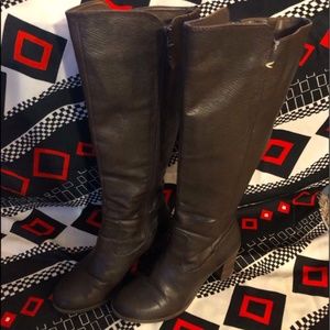 Dr Scholls Knee High Brown Boots